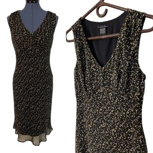 Vtg FLP Polka Dot Sleeveless Babydoll Layered Slip Dress Y2K Coquette Fall S